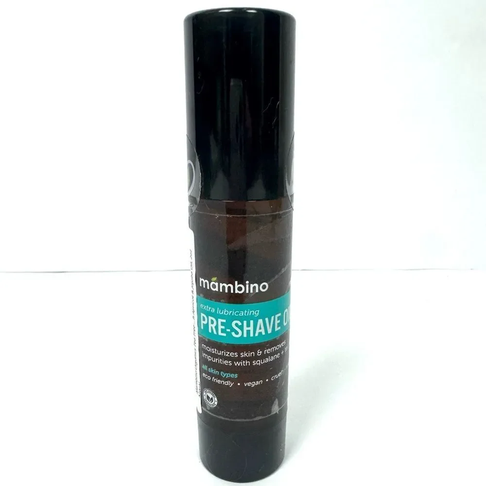 Mambino Organics Tea Tree Pre-Shave Oil Natural Moisturizing 2oz